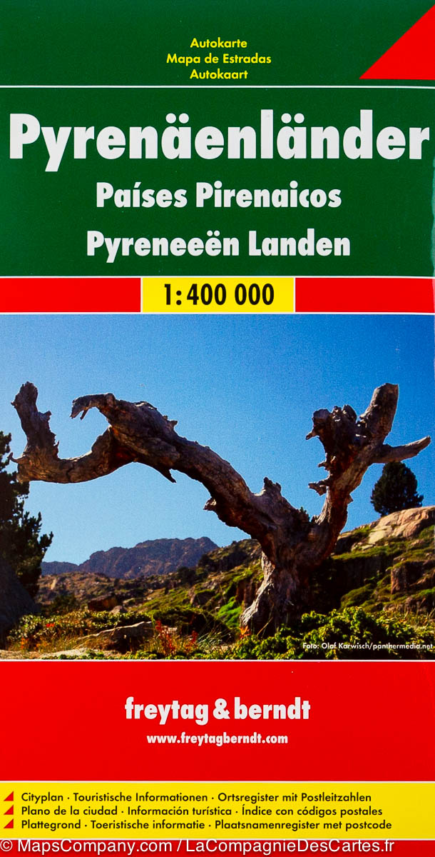 Pyrenees FB Road Map 1:500 000