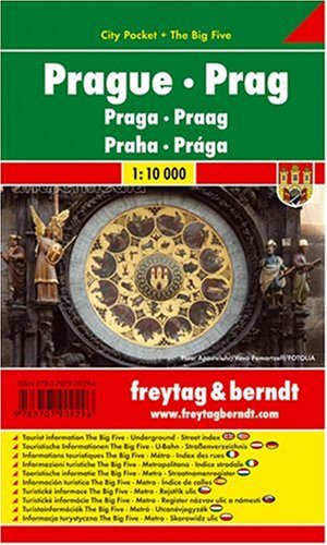 Prague City Pocket Map (FB) 1:10,000