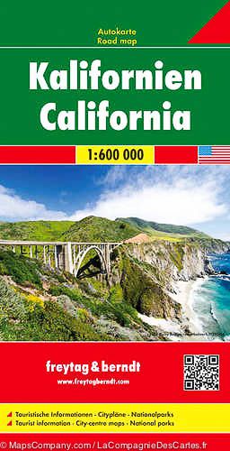 California FB Road Map 1:600,000 Freytag&Berndt - 2014