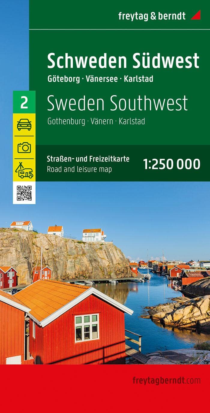 Sweden 2: Southwest Stockholm FB Road Map 1:250k - 2022 Ed