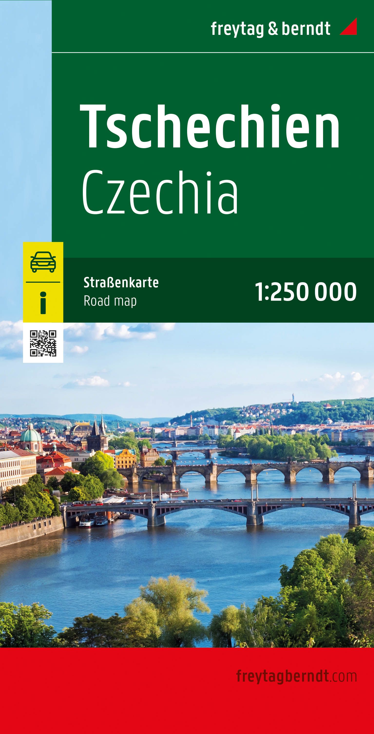 Czechia Road Map 1:250,000 - FB - 2022