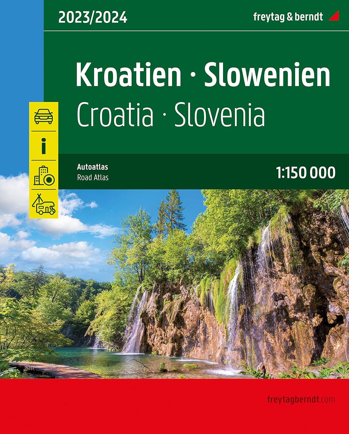 Croatia & Slovenia Road Atlas 1:150,000 - FB - 2023