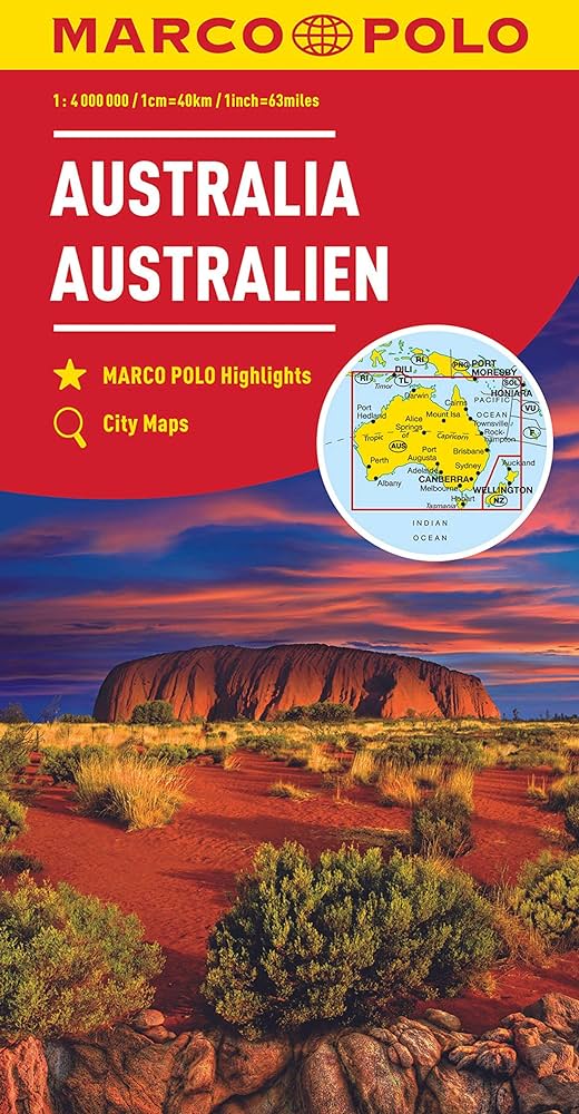 Australia Marco Polo Road Map 2022 edi 1:4M