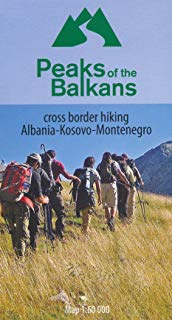 Peaks of the Balkans cross border hiking map 1:60,000