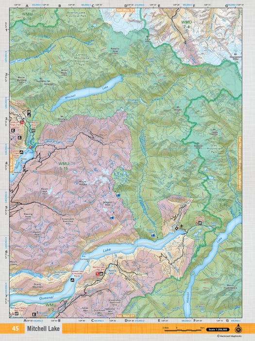 CCBC45 Mitchell Lake TOPO MAPS 1:85k
