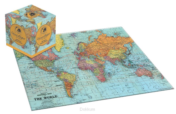 World Puzzle 100 Pieces 38 X 26cm