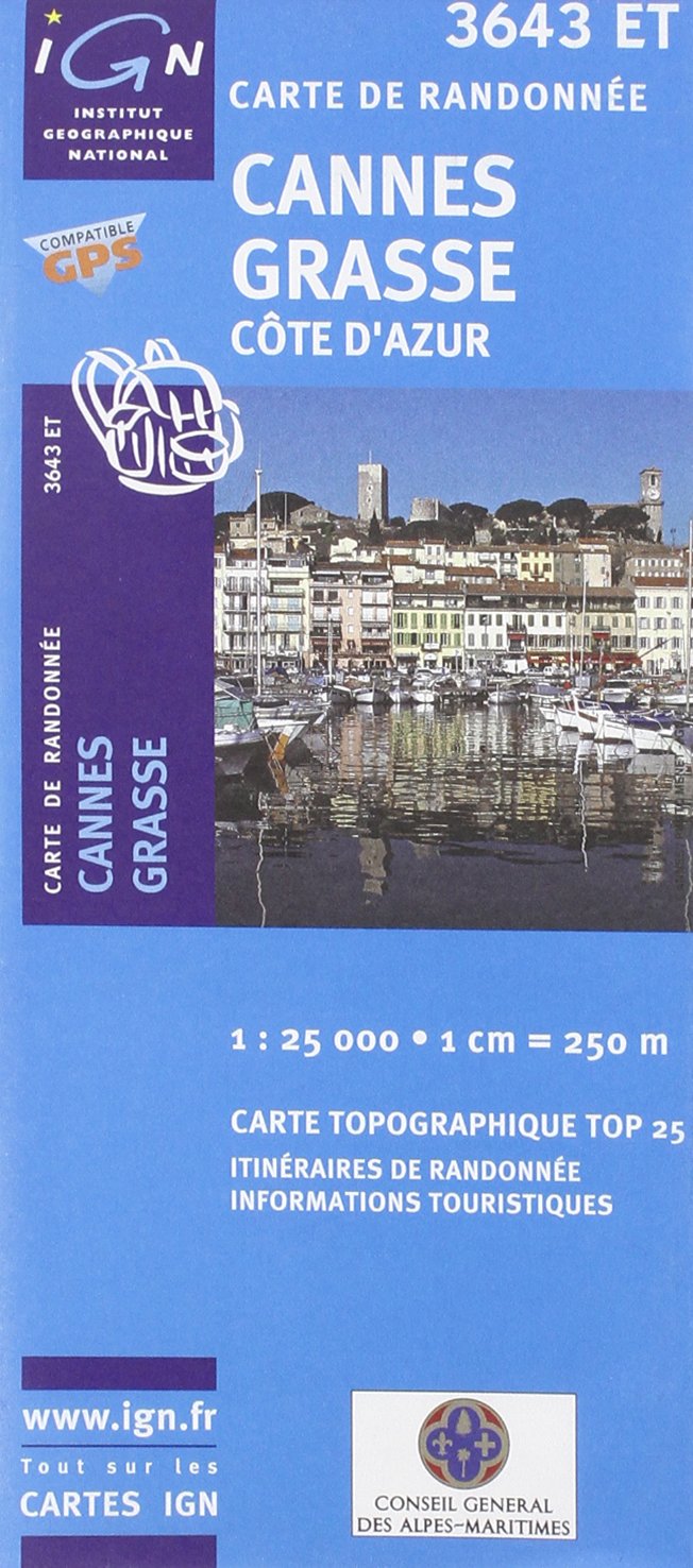 Cannes Grasse - Topo 25 - 3643 ET