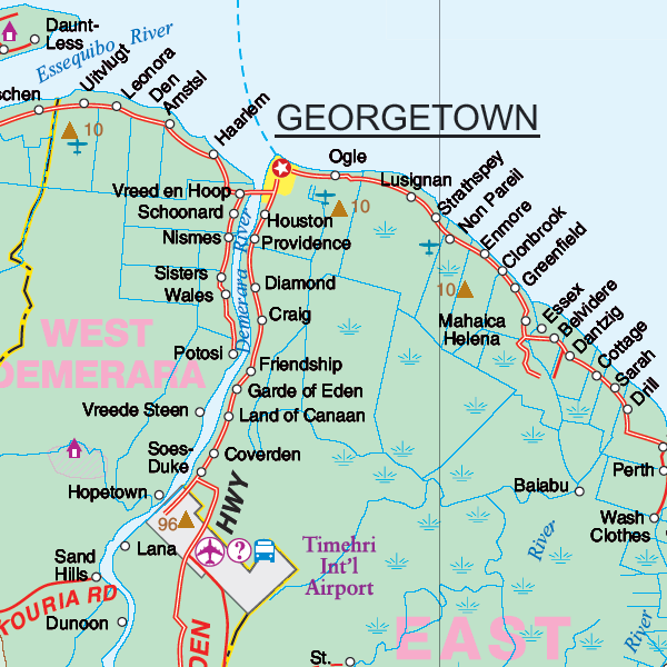 1. Guyana Flat Map 1:850,000