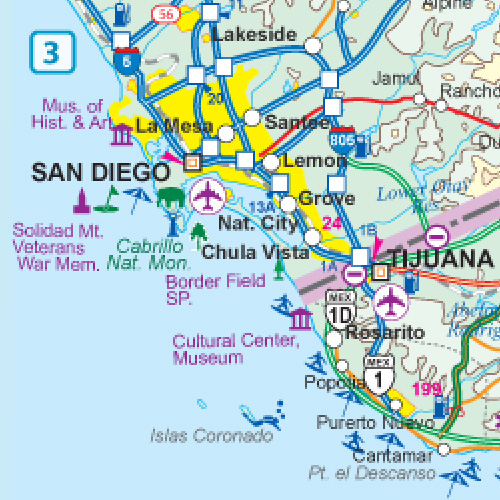 (image for) 1. US/Mexico Border Map in Digital Format