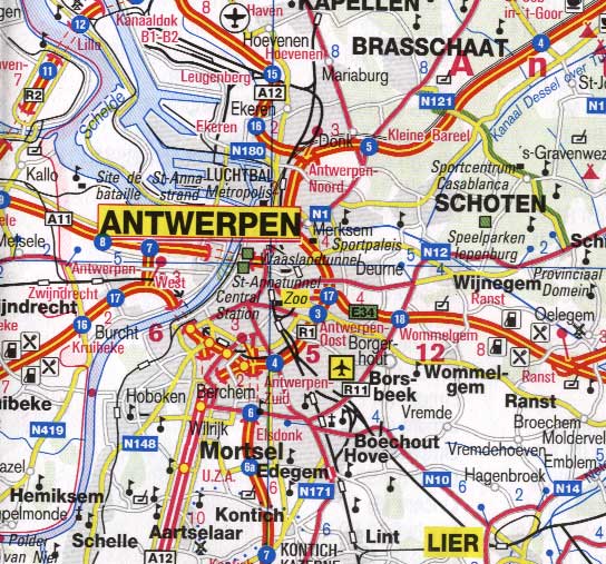1. Belgium/ Luxemburg Flat Map 1:250,000